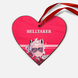 Деревянная игрушка Сердце Helltaker ярко красный