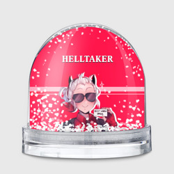 Игрушка Снежный шар Helltaker ярко красный