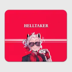 Прямоугольный коврик для мышки Helltaker ярко красный
