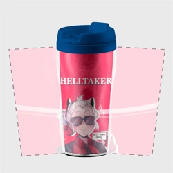 Термокружка-непроливайка Helltaker ярко красный - фото 2