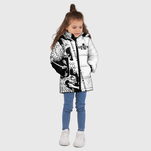 Зимняя куртка для девочек 3D Артём, цвет черный - фото 5