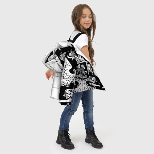 Зимняя куртка для девочек 3D Артём, цвет черный - фото 6
