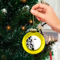 Ёлочный шар стеклянный/пластиковый Артём - фото 2