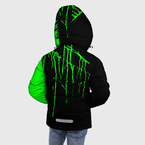 Зимняя куртка для мальчиков 3D с принтом Богдан, вид сзади #2