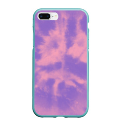 Чехол для iPhone 7Plus/8 Plus матовый Фиолетовый тай дай