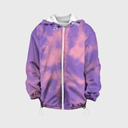 Детская куртка 3D Фиолетовый тай дай