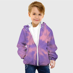 Детская куртка 3D Фиолетовый тай дай - фото 2