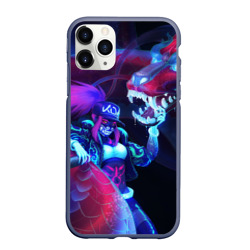 Чехол для iPhone 11 Pro Max матовый League of Legends Akali KDA