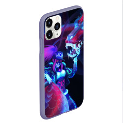 Чехол для iPhone 11 Pro Max матовый League of Legends Akali KDA - фото 2