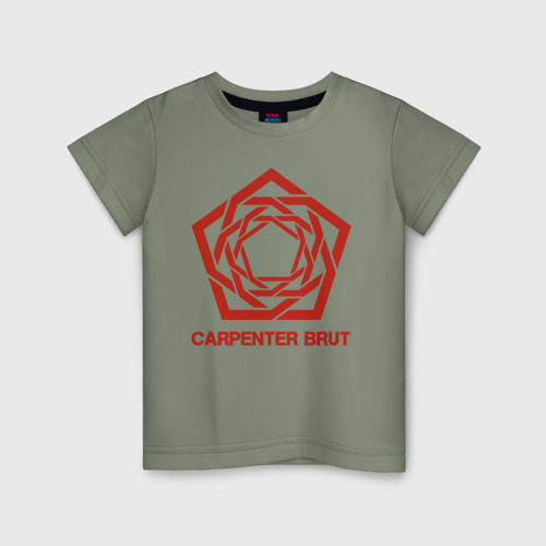 Детская футболка хлопок Carpenter Brut, цвет авокадо