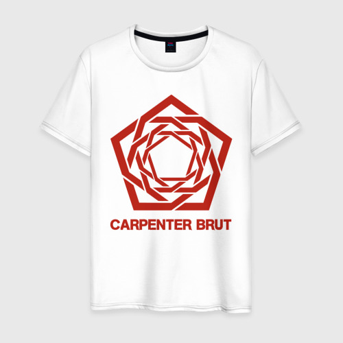 Мужская футболка из хлопка с принтом Carpenter Brut, вид спереди №1