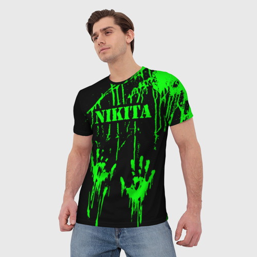 Мужская футболка 3D Никита, цвет 3D печать - фото 3