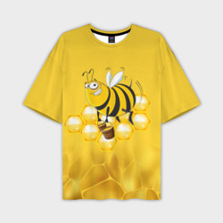 Мужская футболка oversize 3D Лето. Пчелы. Мед
