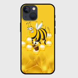 Чехол для iPhone 13 mini Лето. Пчелы. Мед