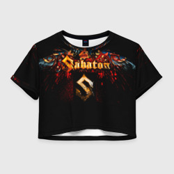 Женская футболка Crop-top 3D Sabaton