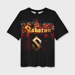 Женская футболка oversize 3D Sabaton