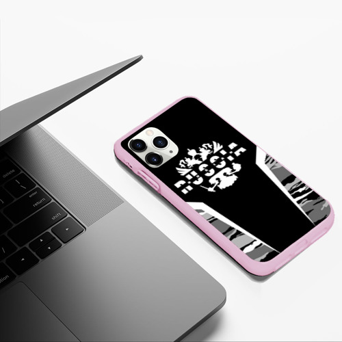Чехол для iPhone 11 Pro Max матовый Руслан камуфляж, цвет розовый - фото 5