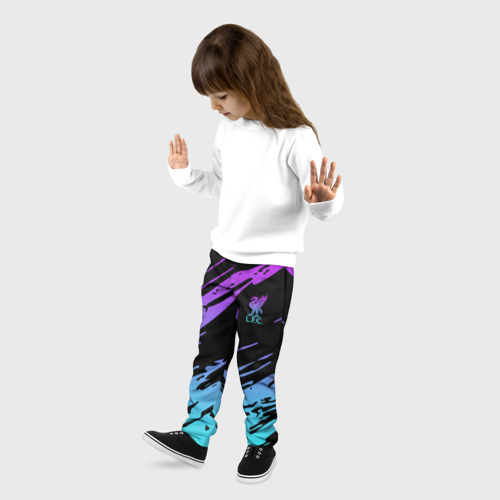 Детские брюки 3D с принтом Liverpool FC, фото на моделе #1