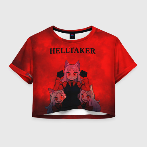 Женская футболка Crop-top 3D HELLTAKER