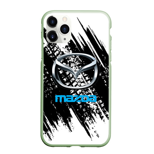 Чехол для iPhone 11 Pro матовый Mazda, цвет салатовый