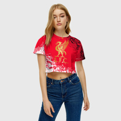 Женская футболка Crop-top 3D Liverpool - фото 2