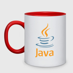 Кружка двухцветная Java
