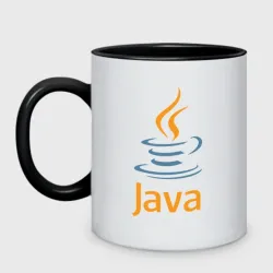 Кружка двухцветная Java
