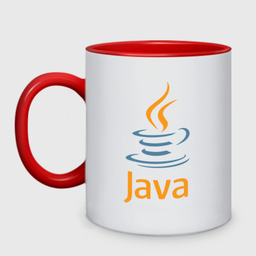 Кружка двухцветная Java