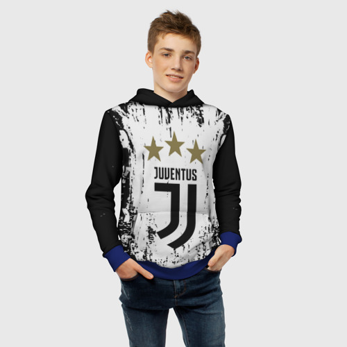 Детская толстовка 3D Juventus, цвет синий - фото 6