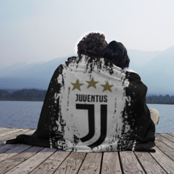 Плед с принтом Juventus для любого человека, вид спереди №3. Цвет основы: 3d (велсофт)