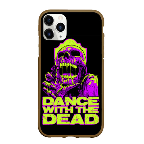 Чехол для iPhone 11 Pro матовый с принтом DANCE WITH THE DEAD, вид спереди #2