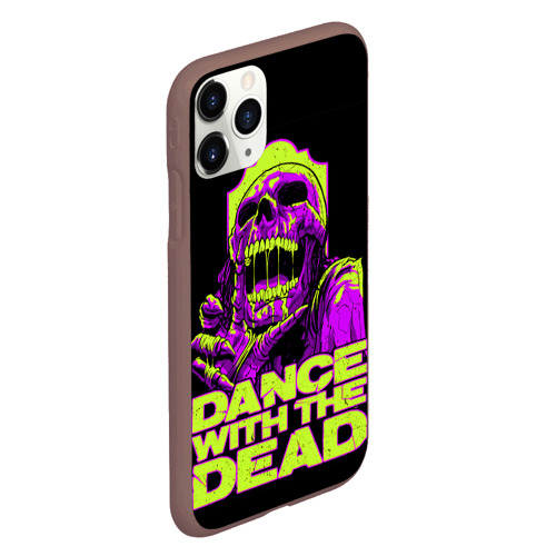 Чехол для iPhone 11 Pro матовый с принтом DANCE WITH THE DEAD, вид сбоку #3