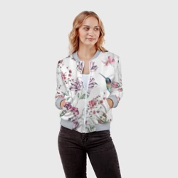 Женский бомбер 3D Колибри - фото 2