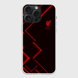 Чехол силиконовый для Apple iPhone 15 Pro Мax матовый Liverpool F.C