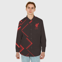 Мужская рубашка oversize 3D Liverpool F.C - фото 2