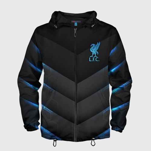 Мужская ветровка 3D  Liverpool F.C., цвет черный