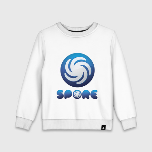 Детский свитшот хлопок Spore, цвет белый