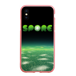 Чехол для iPhone XS Max матовый Spore Green спор
