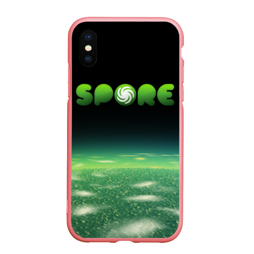 Чехол для iPhone XS Max матовый Spore Green спор, цвет баблгам