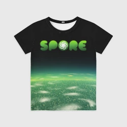 Детская футболка 3D Spore Green спор