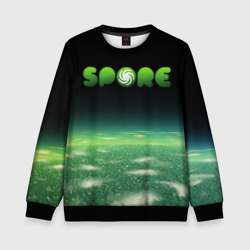 Детский свитшот 3D Spore Green спор