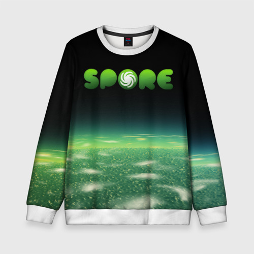 Детский свитшот 3D Spore Green спор