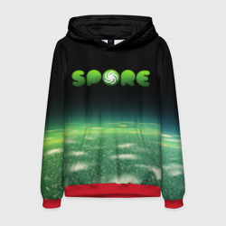 Мужская толстовка 3D Spore Green спор