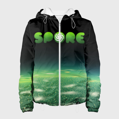 Женская куртка 3D Spore Green спор, цвет белый