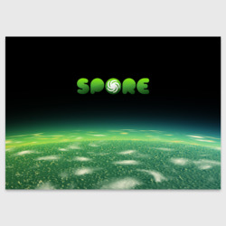 Поздравительная открытка Spore Green спор