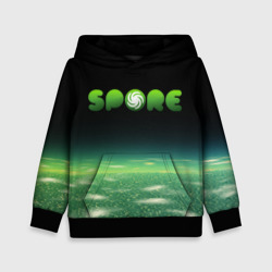 Детская толстовка 3D Spore Green спор