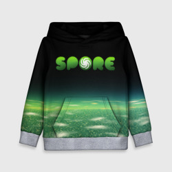 Детская толстовка 3D Spore Green спор
