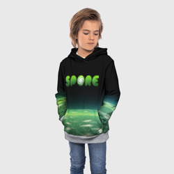 Детская толстовка 3D Spore Green спор - фото 2