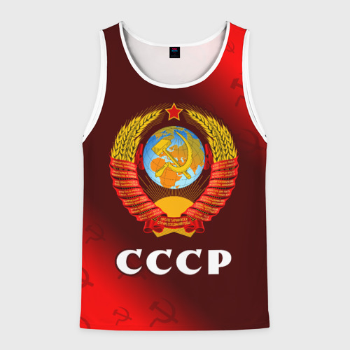 Мужская майка 3D СССР USSR, цвет 3D печать