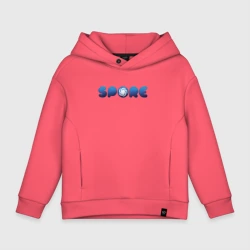 Детское худи Oversize хлопок Spore Logo Blue